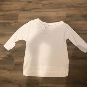 Lou & Grey 3/4 White Top, Size S